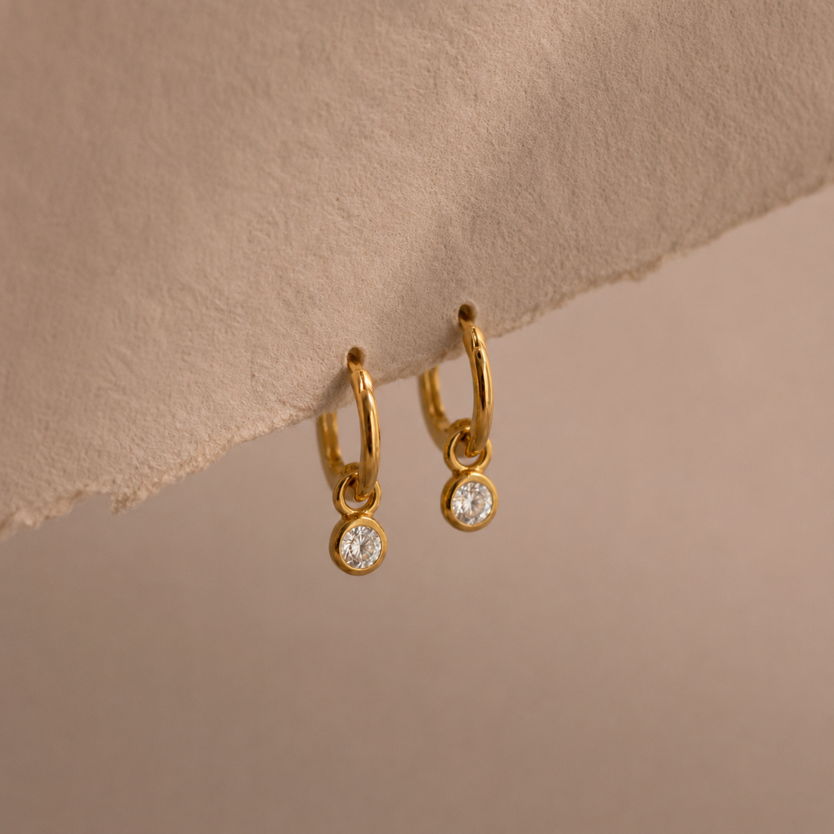 Birthstone Charm Drop Earring