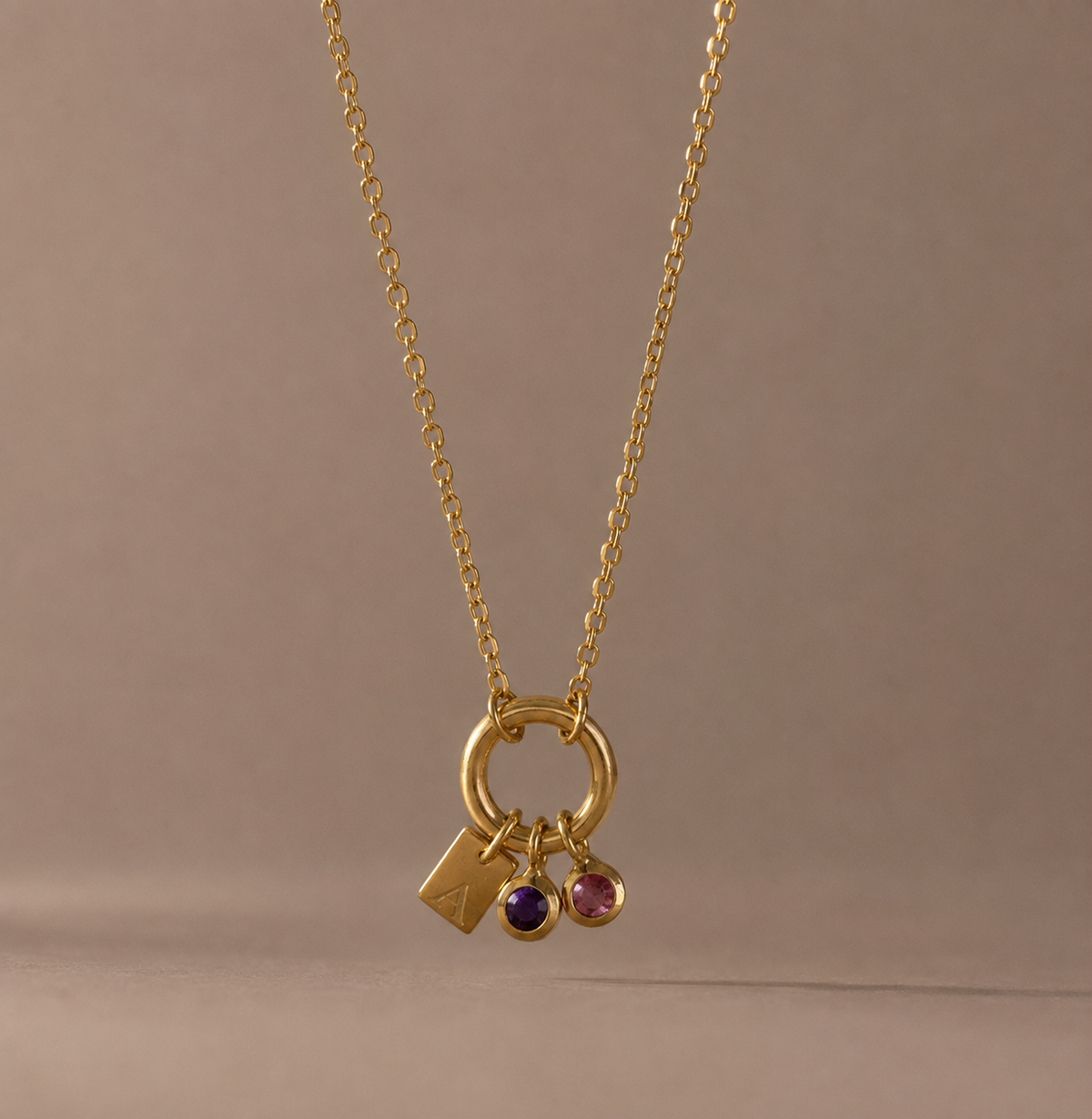 Birthstone Charm Necklace