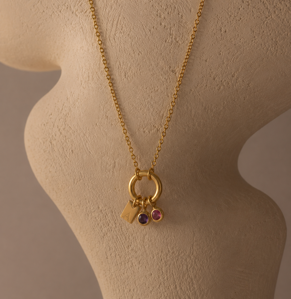 Birthstone Charm Necklace