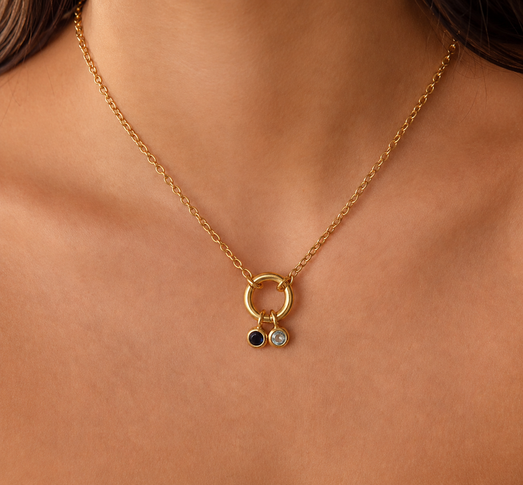 Birthstone Charm Necklace