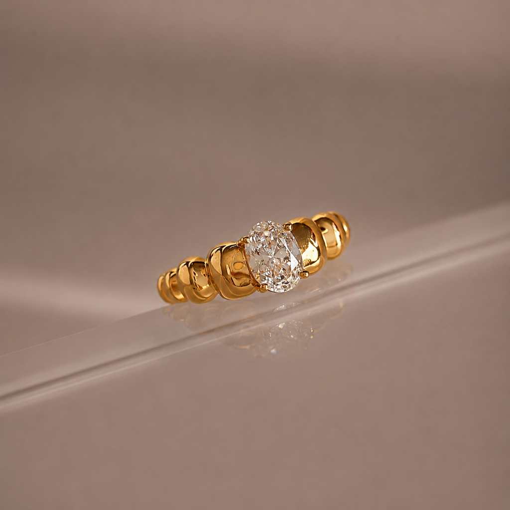 Bubble Diamond Ring