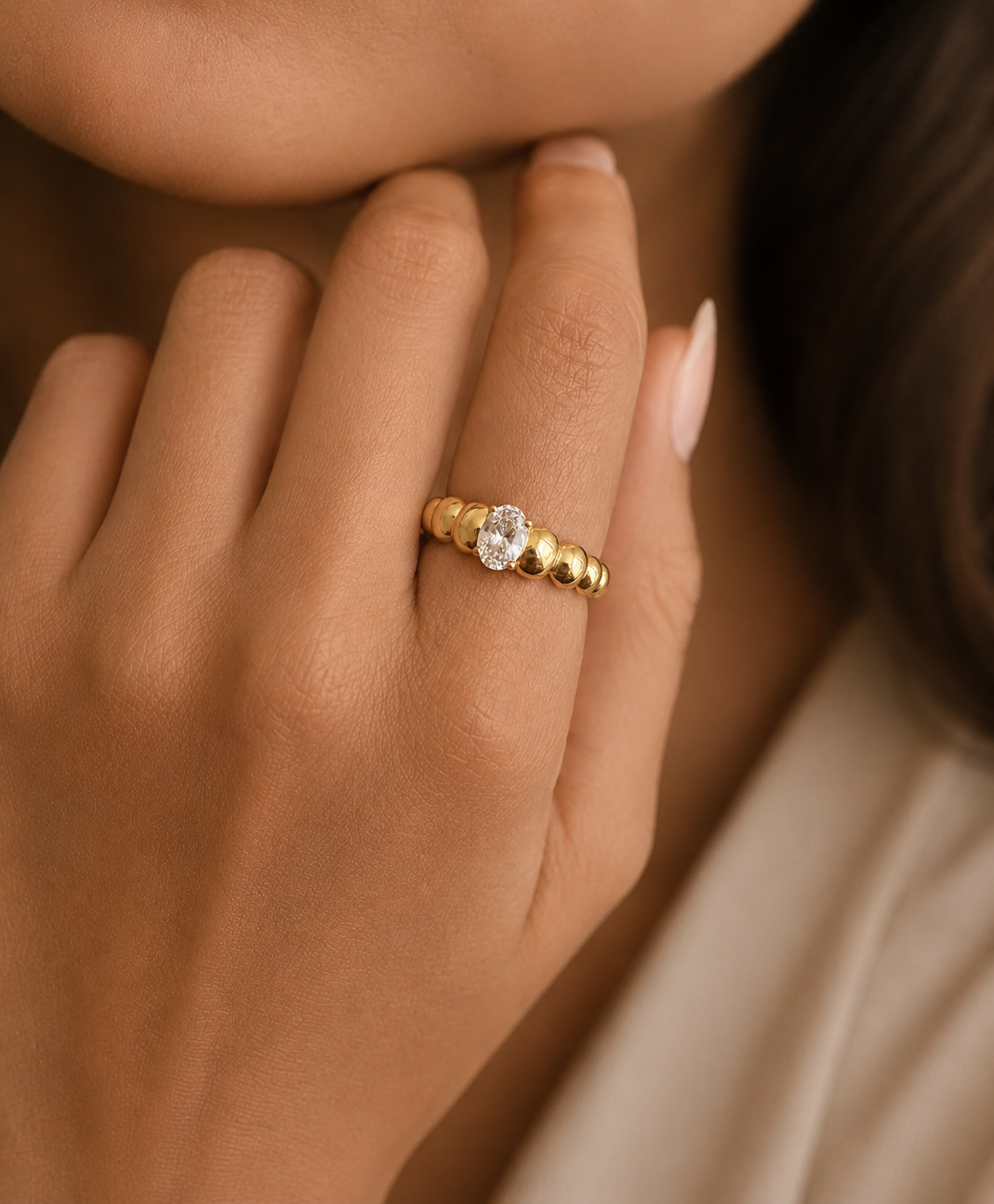 Bubble Diamond Ring