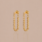 Diamond Chain Hoops