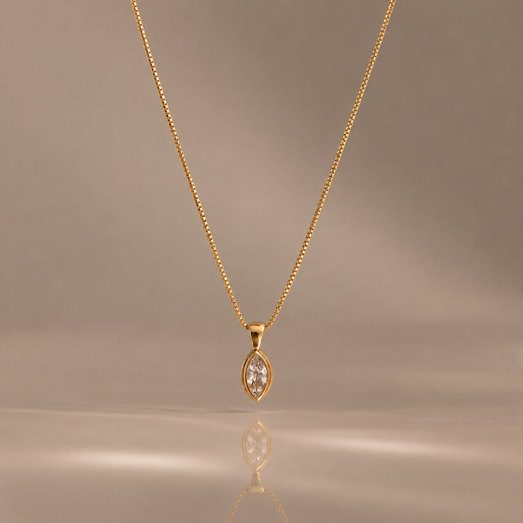 Diamond Marquise Necklace