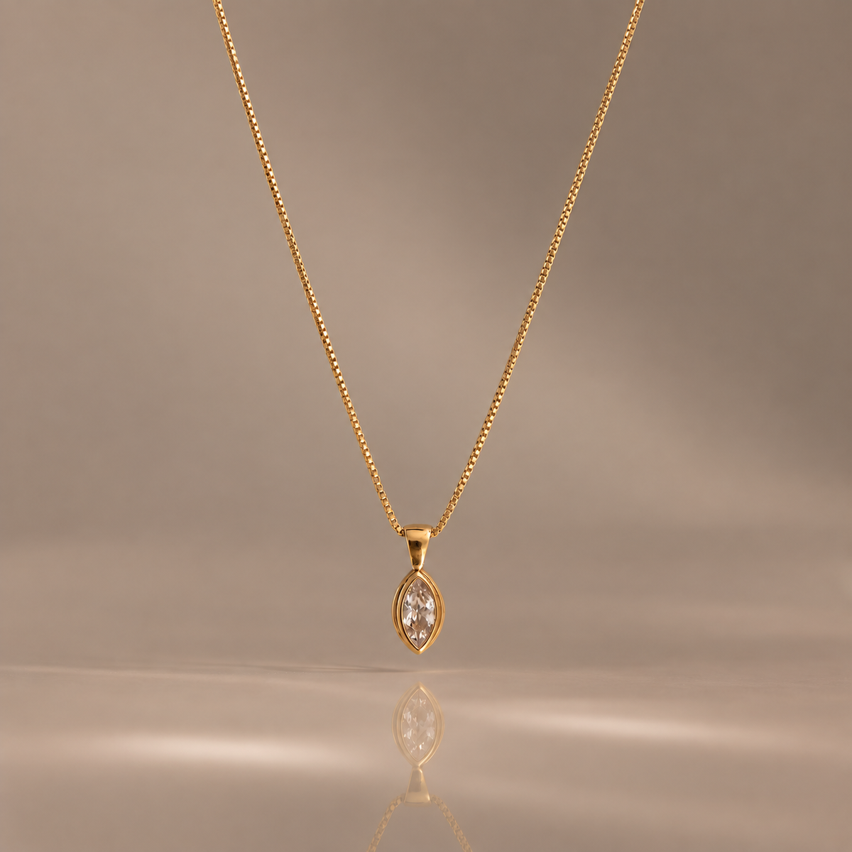 Diamond Marquise Necklace