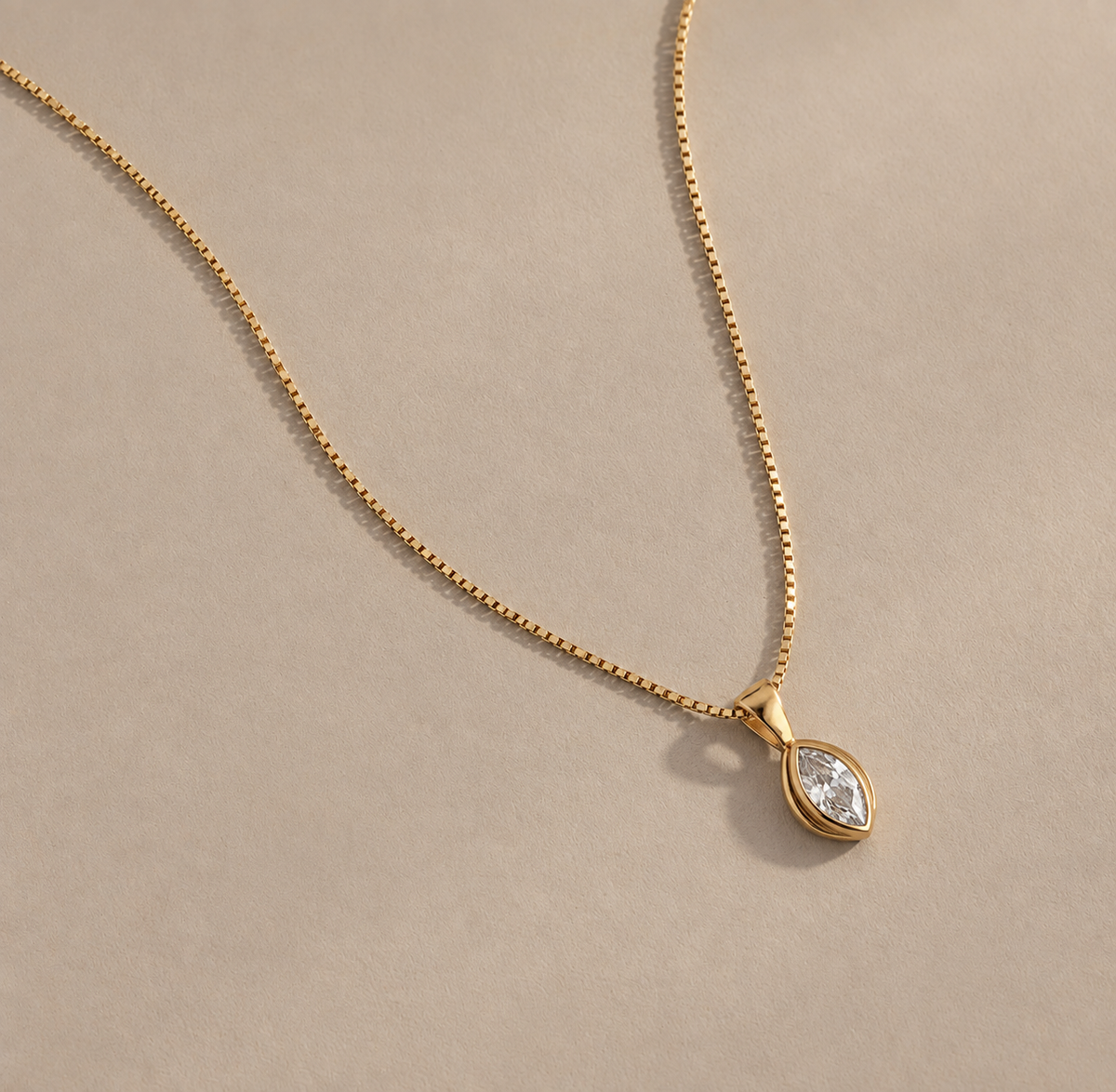 Diamond Marquise Necklace