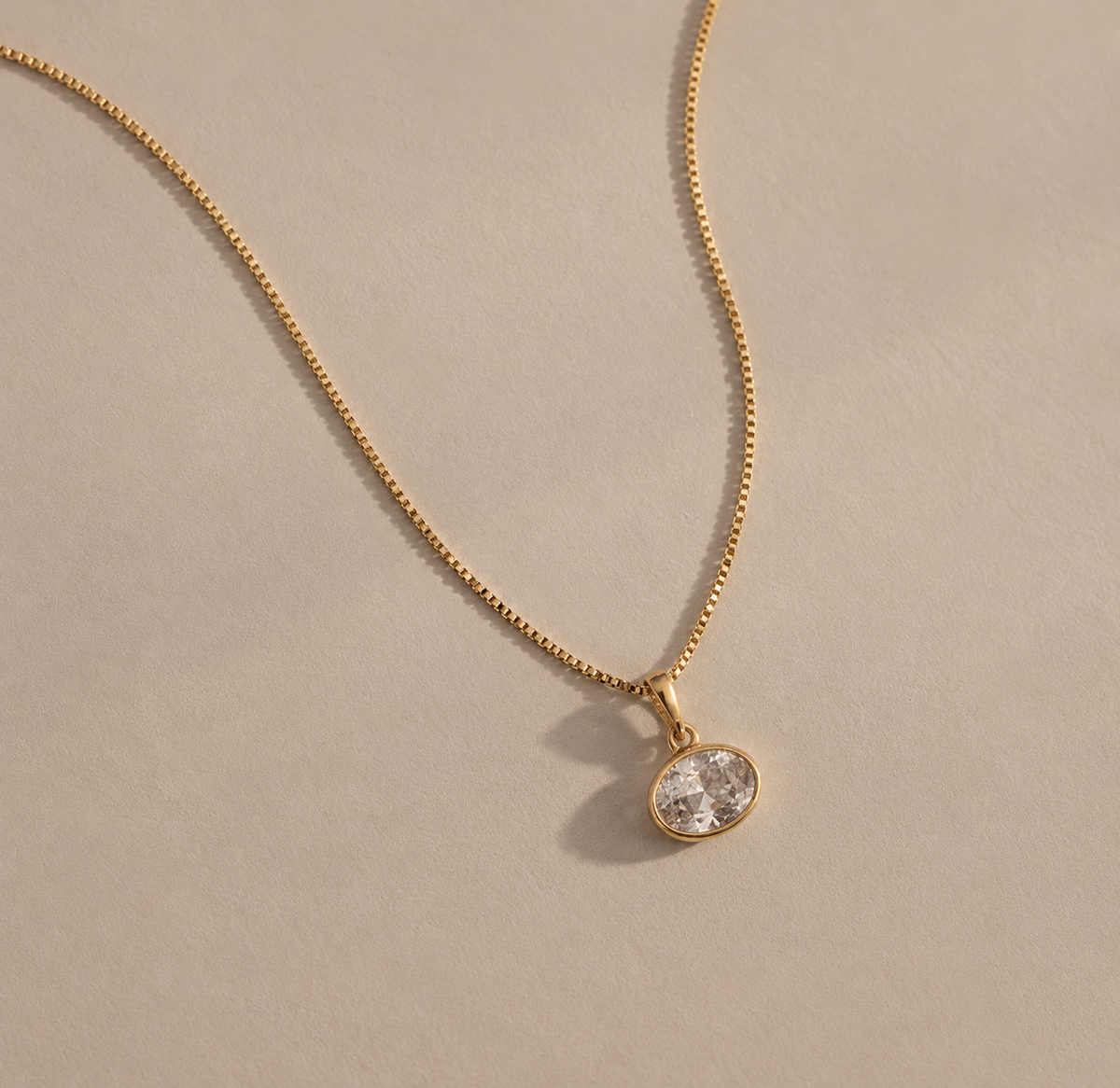Diamond Oval Necklace