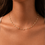 Diamond Station Necklace