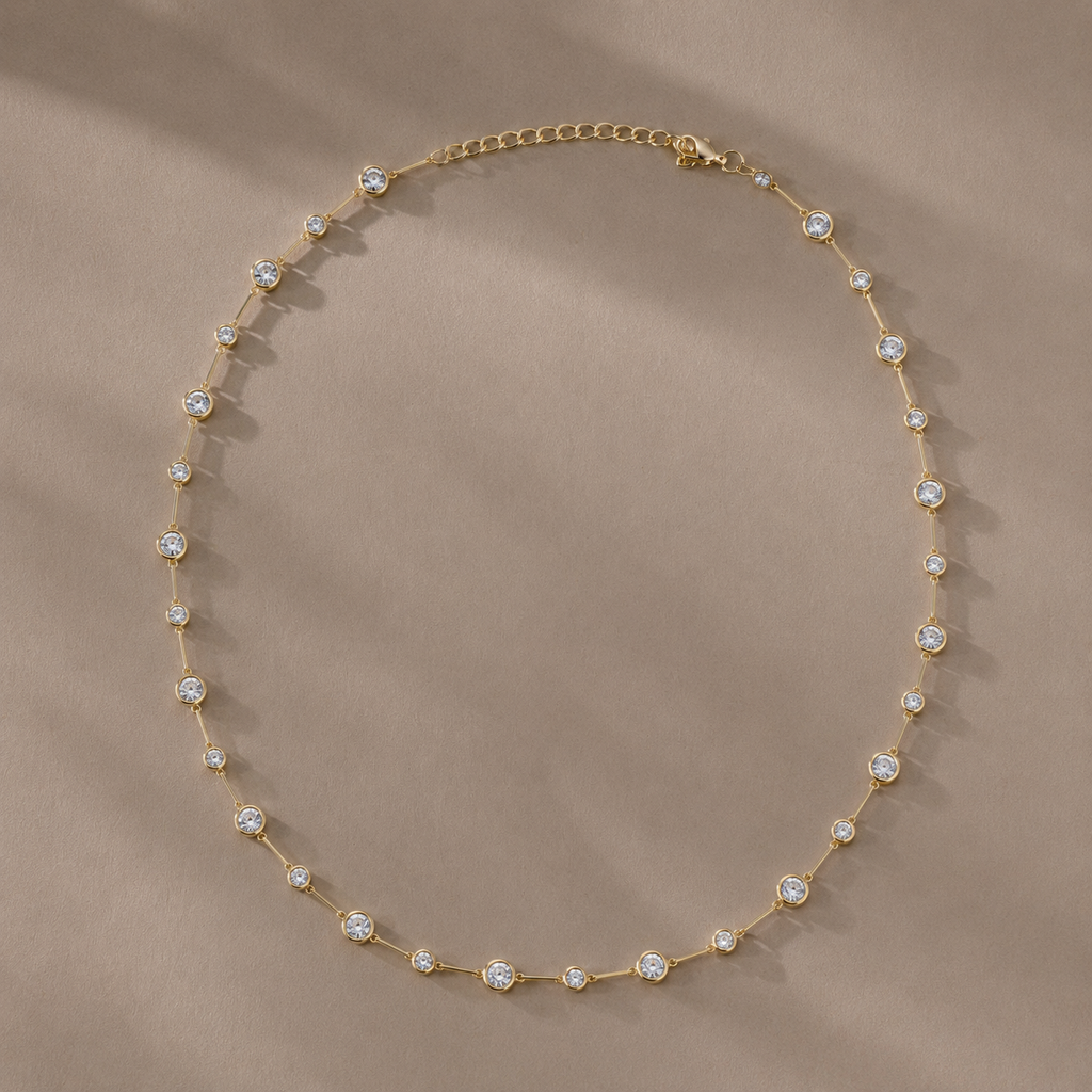 Diamond Station Necklace