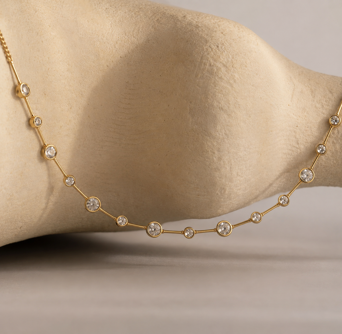 Diamond Station Necklace