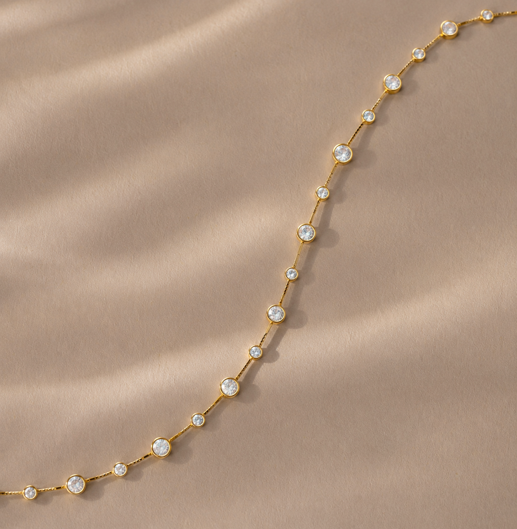 Diamond Station Necklace