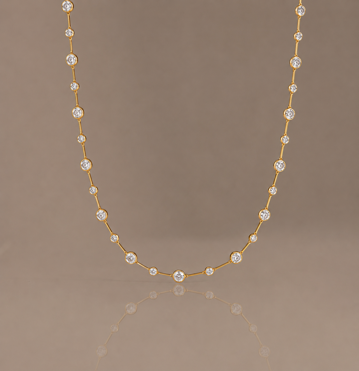 Diamond Station Necklace