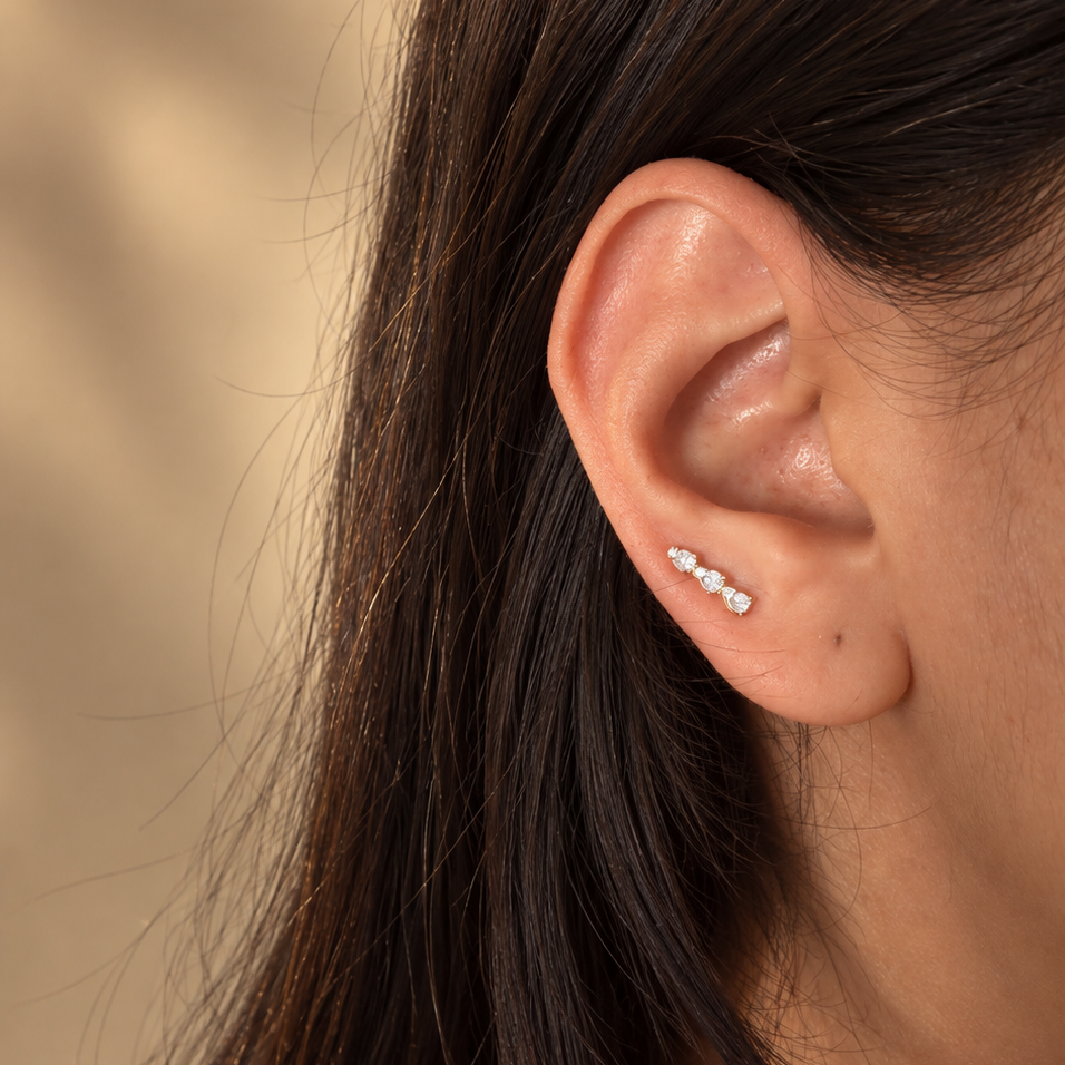Ear Climber Studs