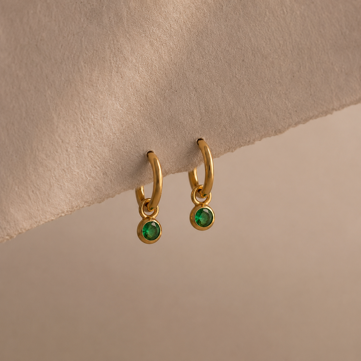 Birthstone Charm Drop Earring