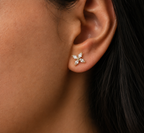 Flower Birthstone Studs