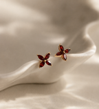 Flower Birthstone Studs
