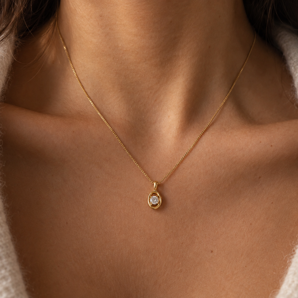 Molten Diamond Necklace