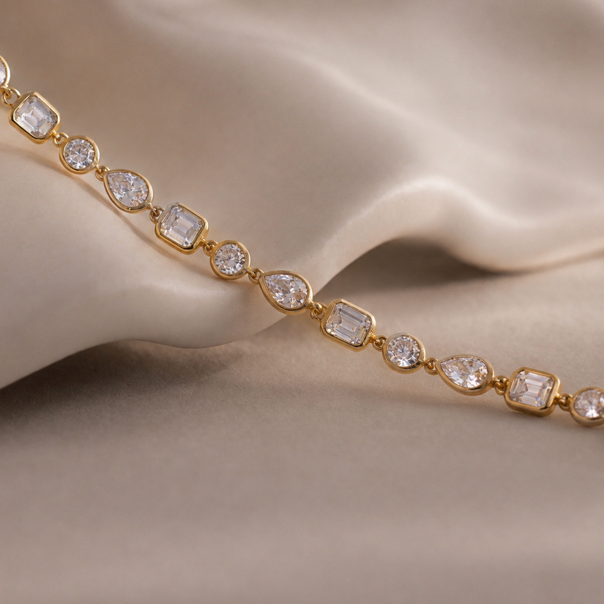 Multi Shape Tennis Bracelet