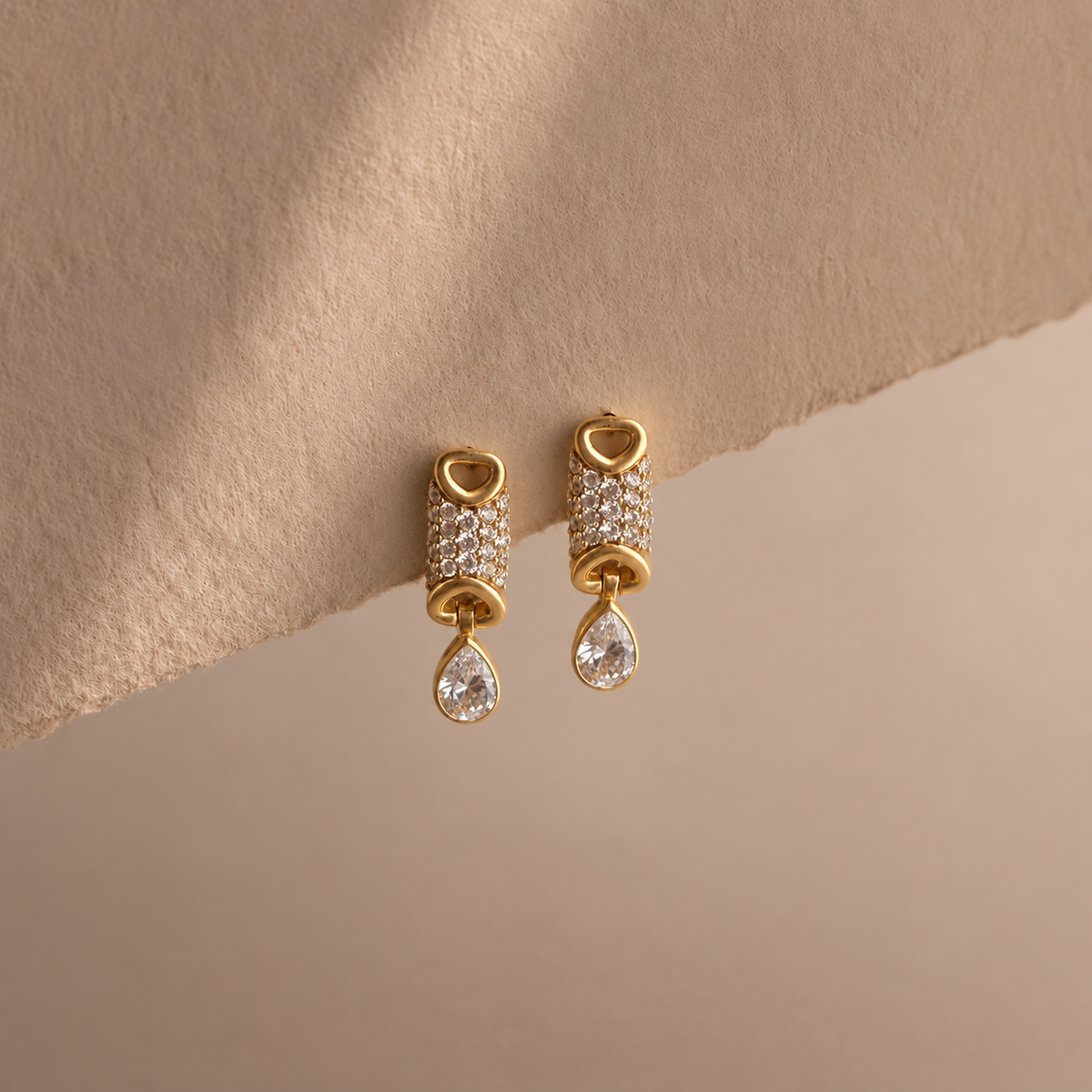 Pavé Drop Earrings