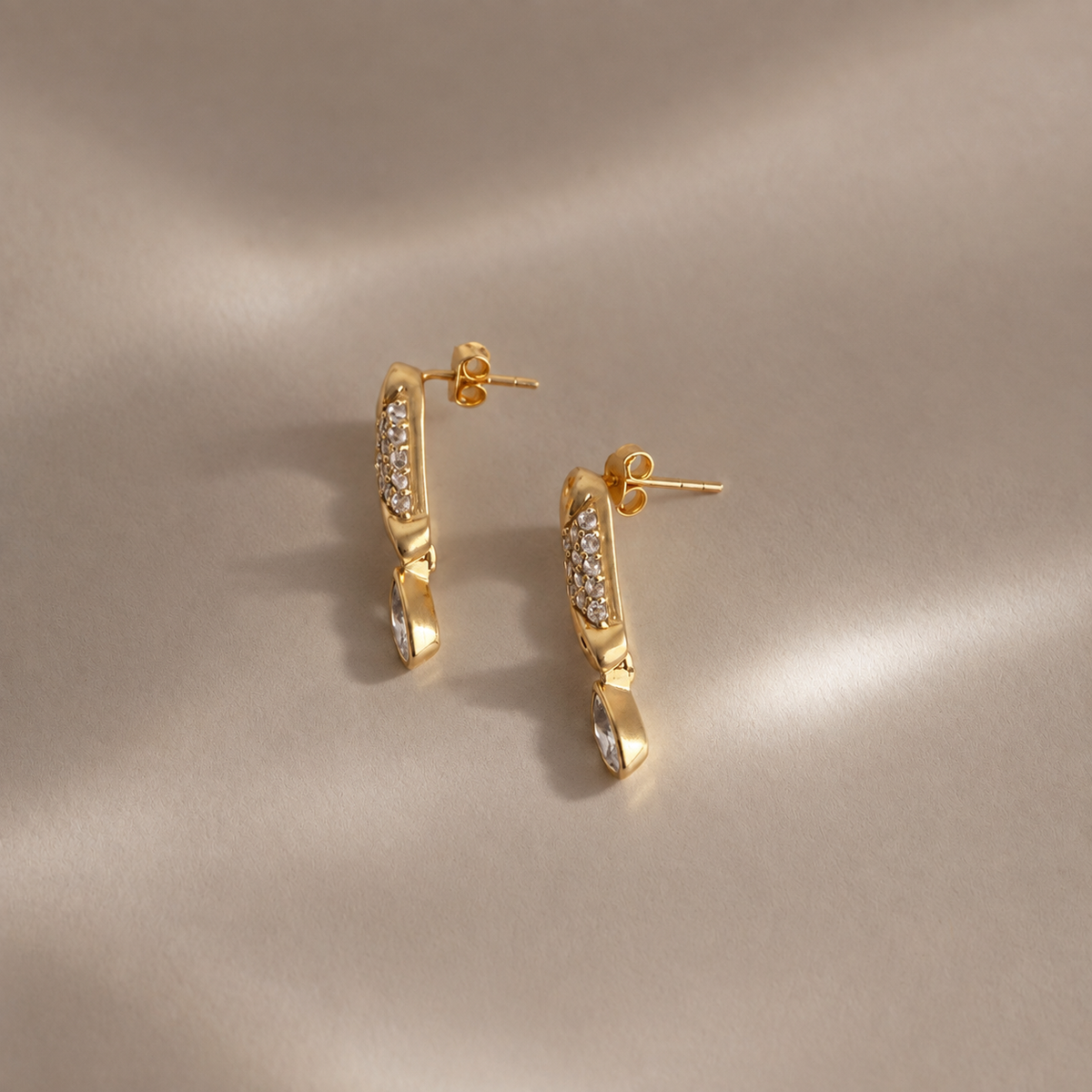 Pavé Drop Earrings
