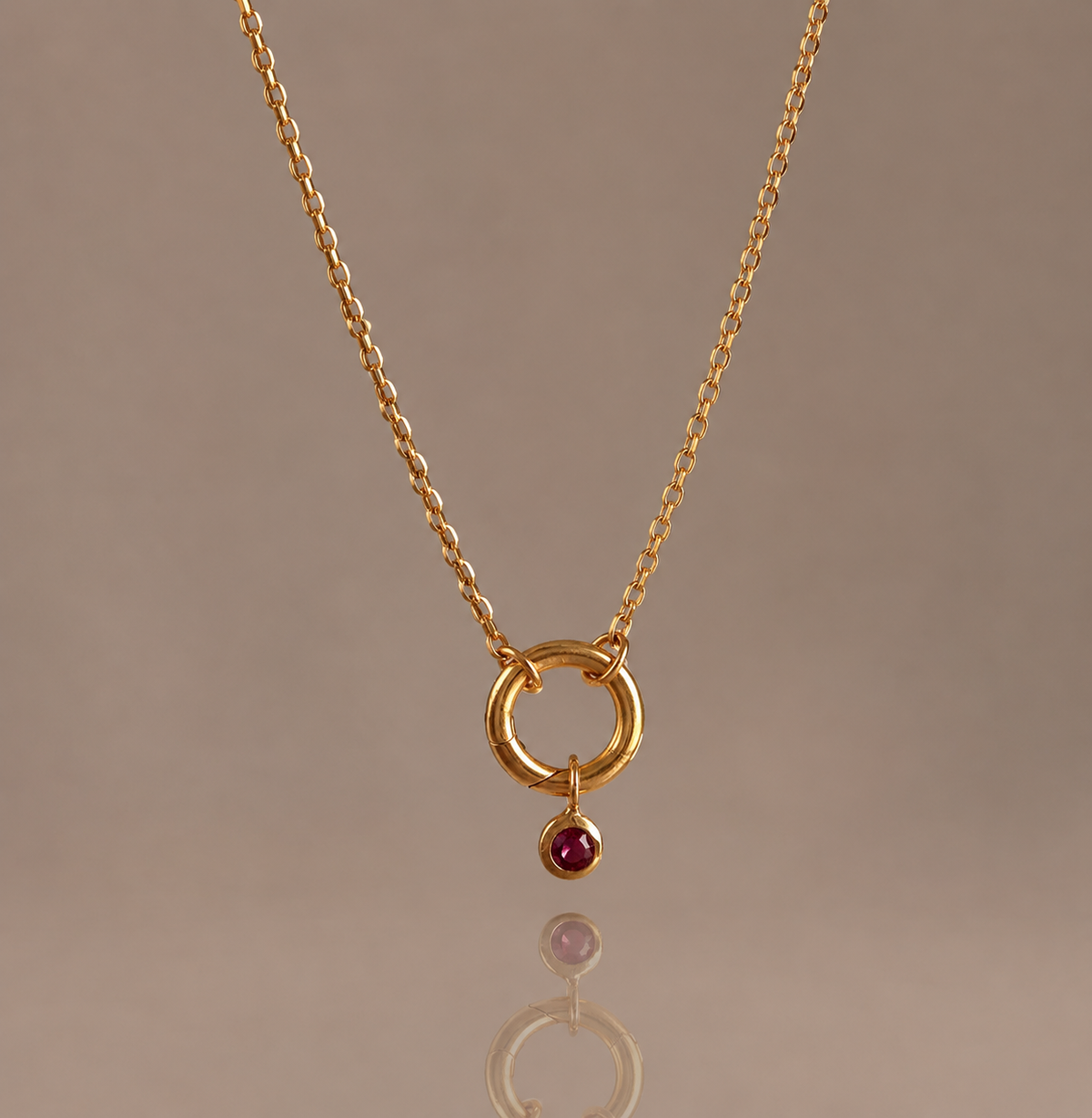 Birthstone Charm Necklace