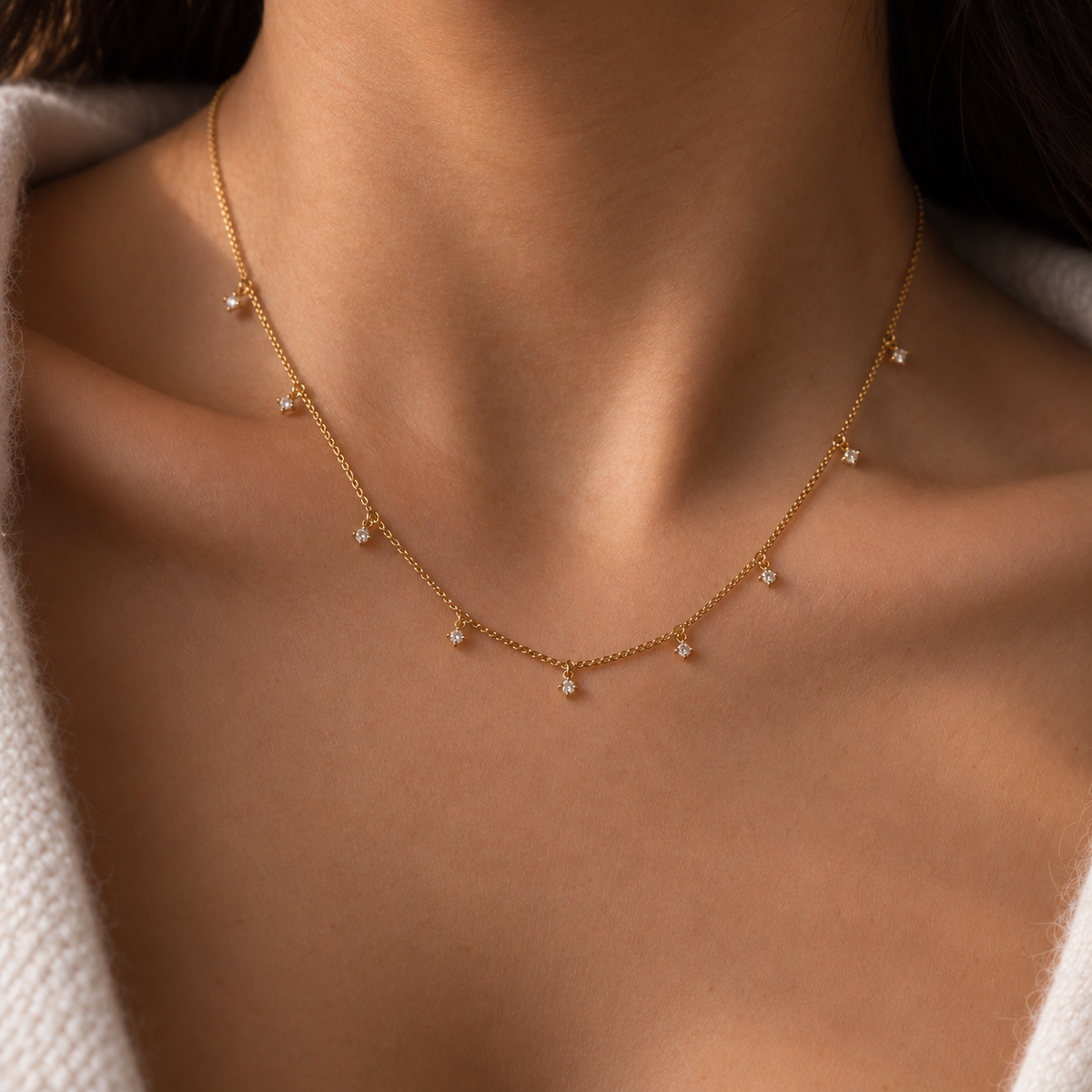 Sprinkle Diamond Necklace