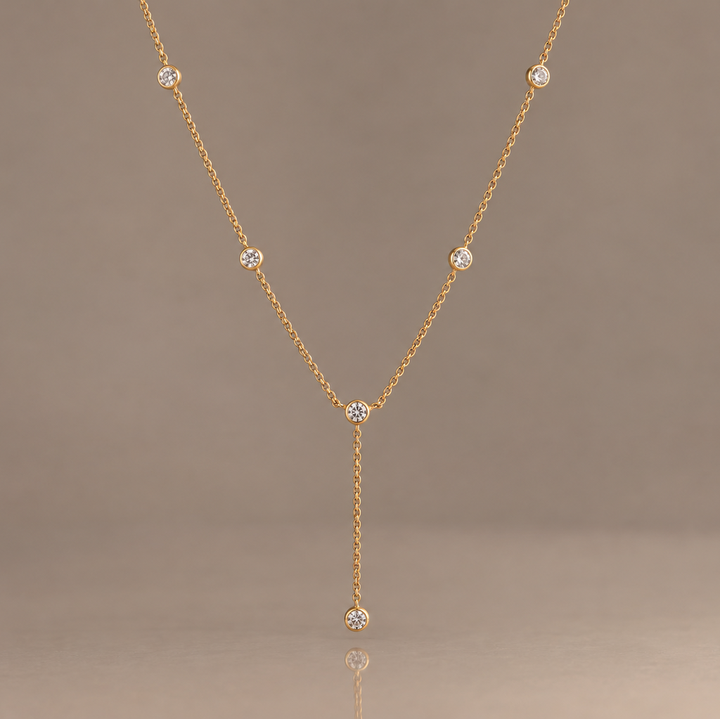Station Lariat Necklace