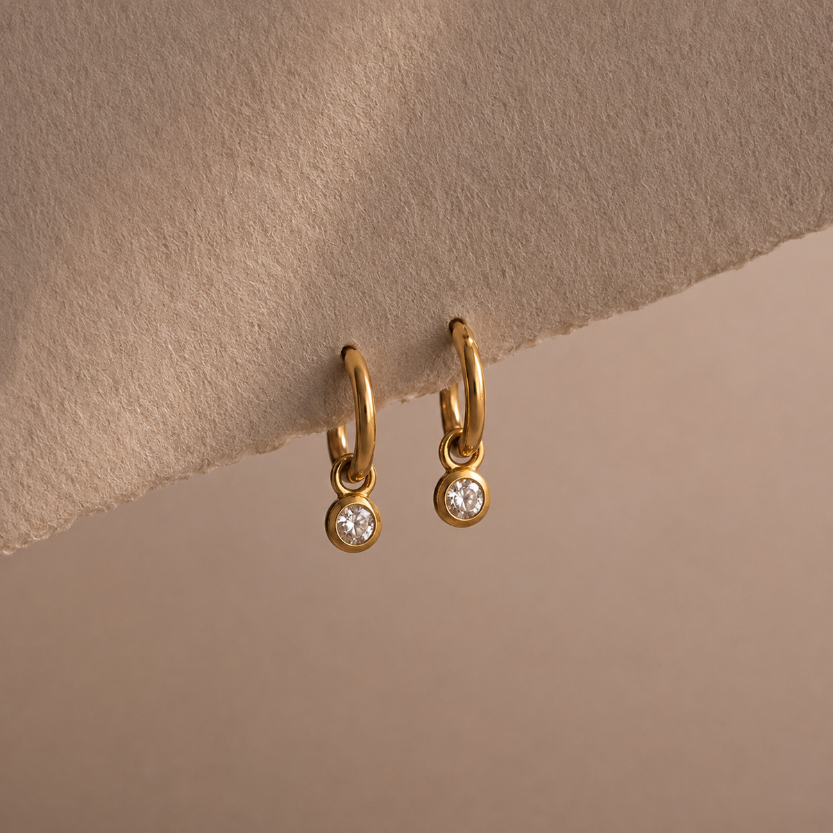 Birthstone Charm Drop Earring