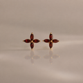 Flower Birthstone Studs