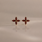 Flower Birthstone Studs