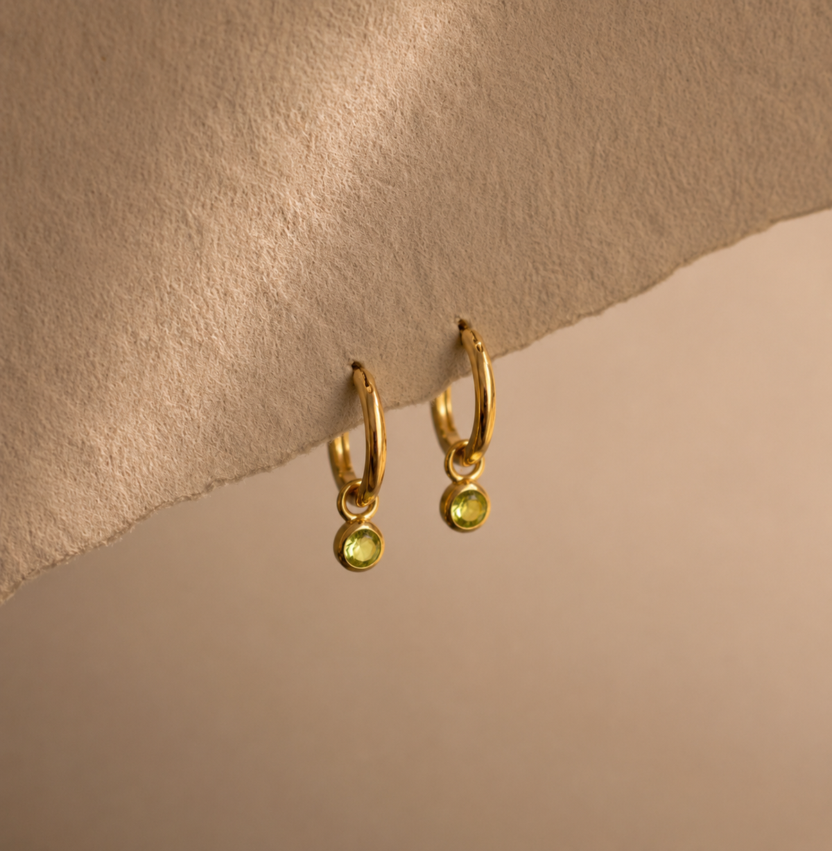 Birthstone Charm Drop Earring