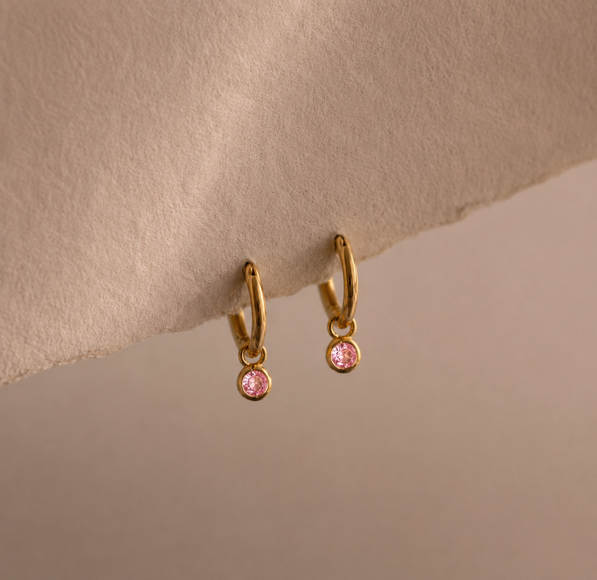 Birthstone Charm Drop Earring